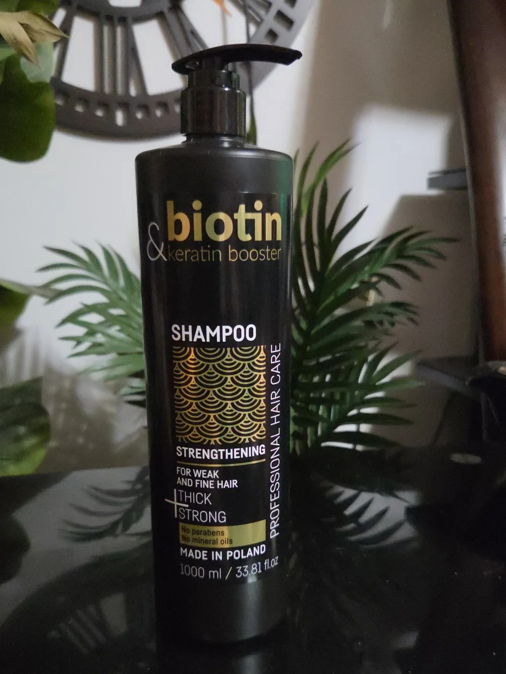 Keratin Booster Strengthening Shampoo - Black